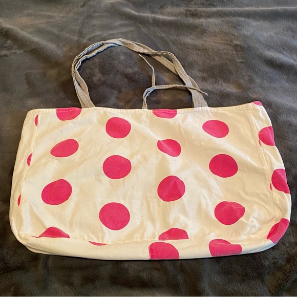 Vintage Y2K PINK Victoria’s Secret reversible tote bag gray to white/pink - Picture 10 of 16